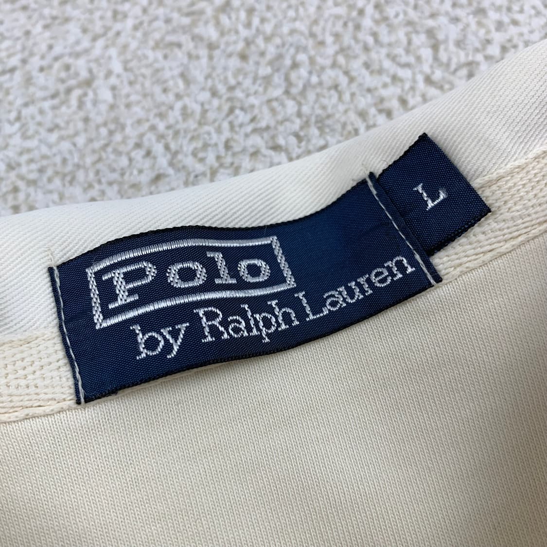 폴로 랄프로렌 크라운 로고 럭비 티셔츠 아이보리 상품이미지6