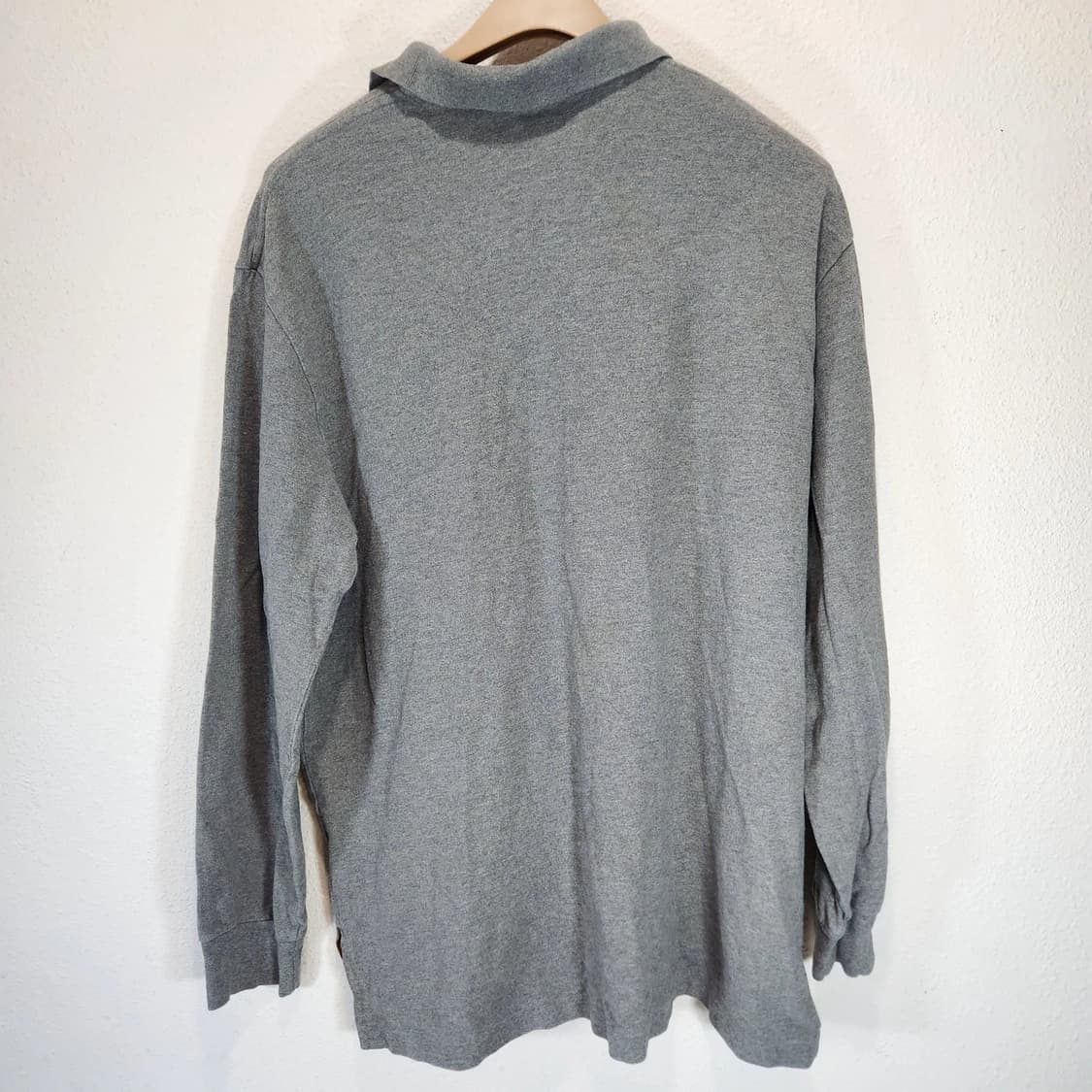 폴로 랄프로렌 레더 트림 빅포니 롱슬리브 카라티 상품이미지2