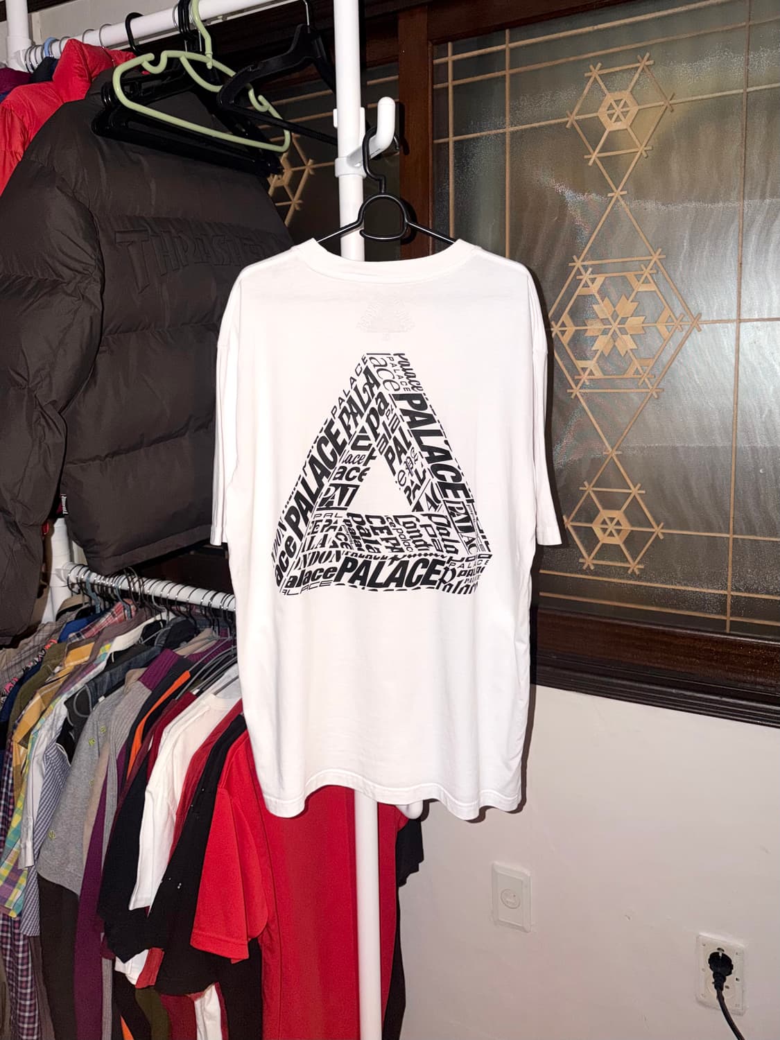 팔라스 22FW 트라이텍스트 티셔츠 화이트 XL 상품이미지3