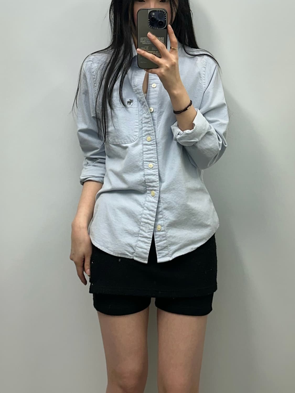 아베크롬비 산양로고 포켓 옥스포드 셔츠 상품이미지1