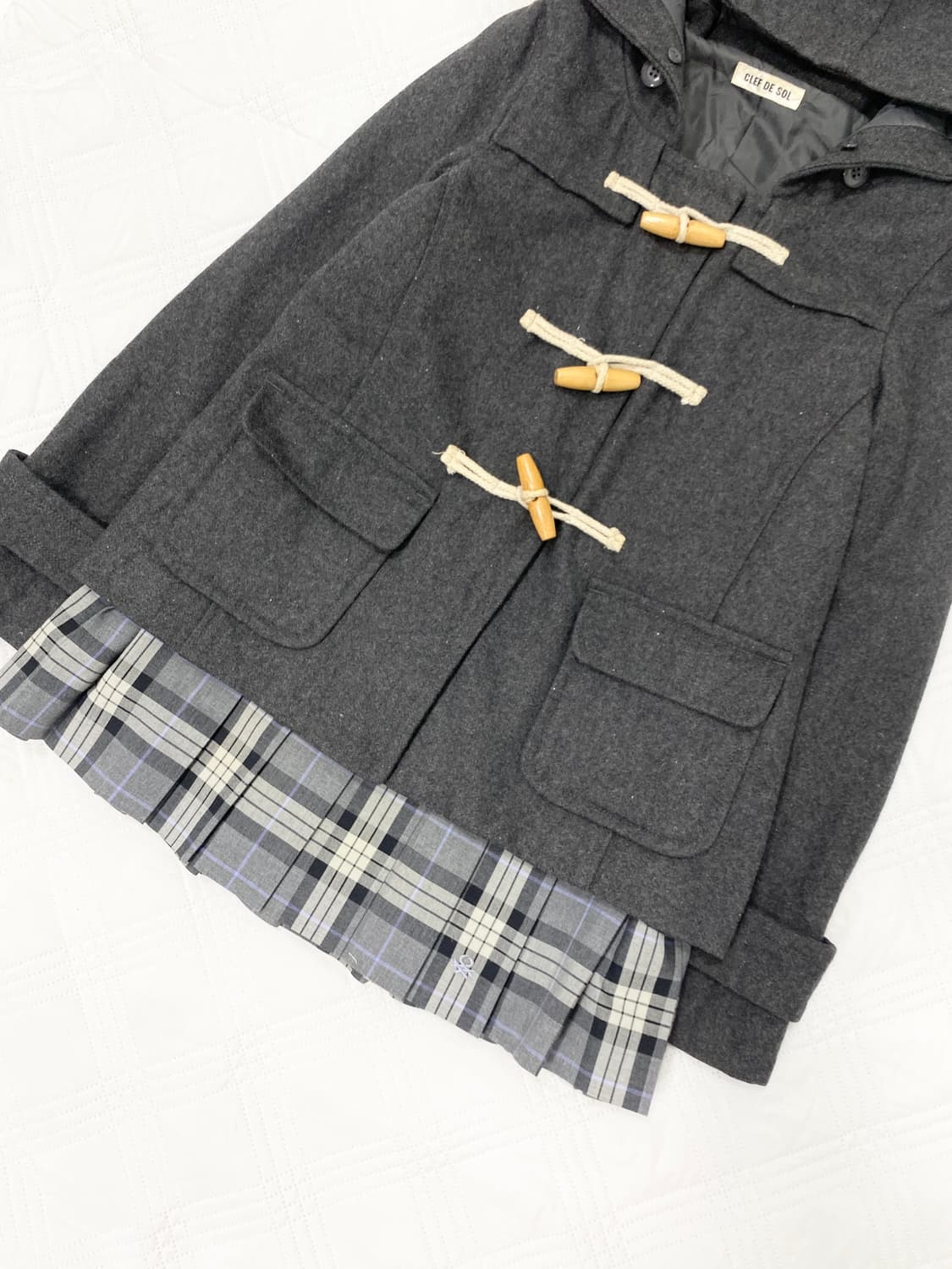 ꒰ঌ 도쿄걸 차콜 떡볶이 코트 ໒꒱ 상품이미지3