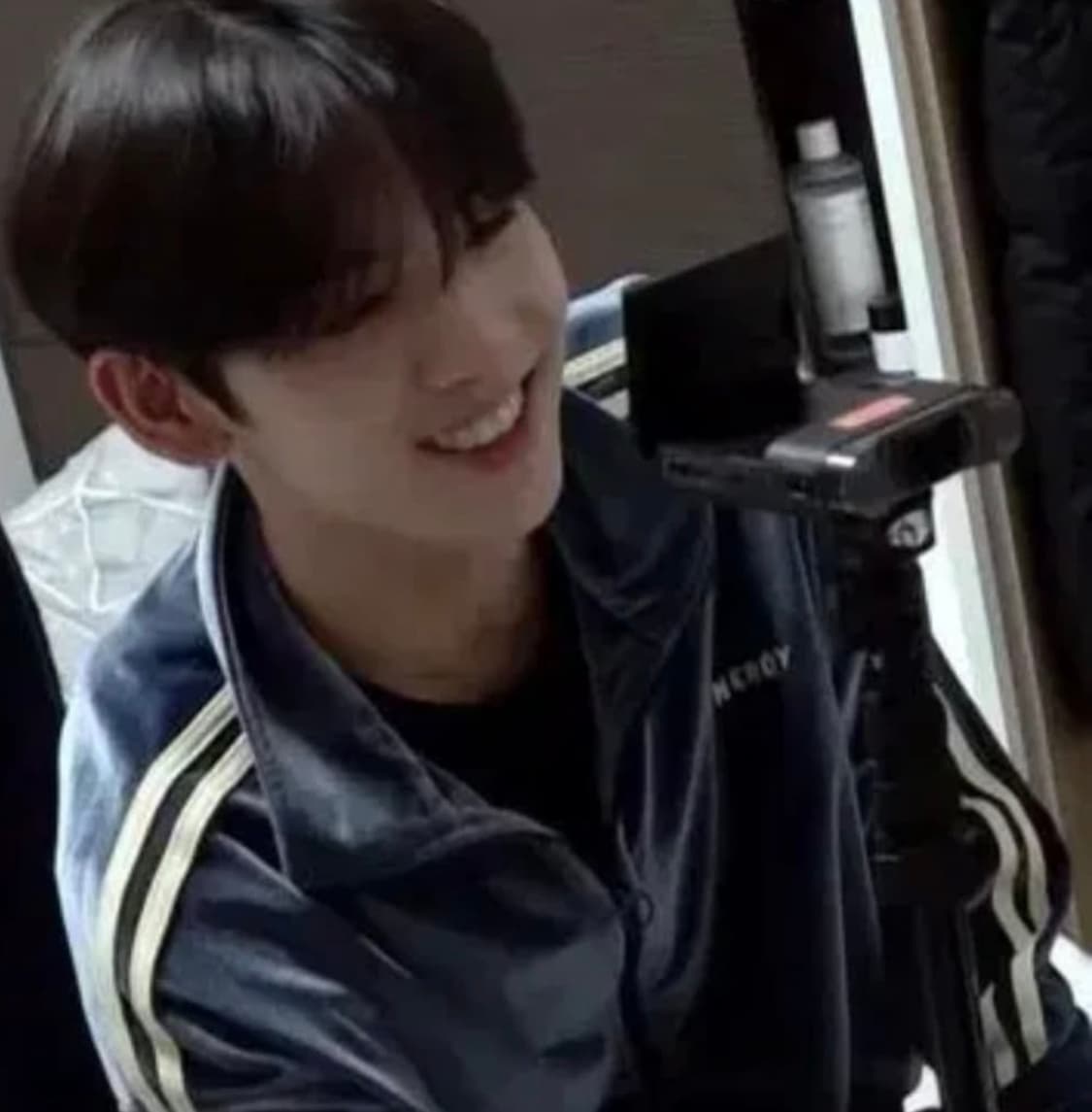 널디 빈티지 네이비 옐로우 벨벳 트랙탑 져지 자켓 M 상품이미지4
