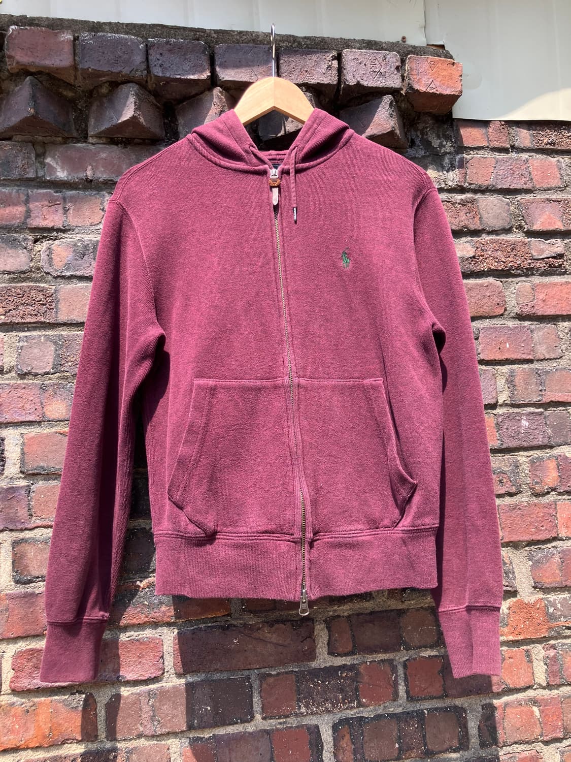 Polo Ralph Lauren 버건디 집업 후드 S 상품이미지2