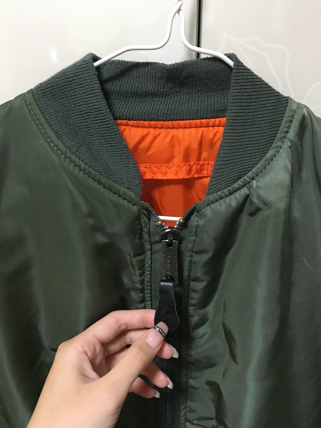 알파인더스트리 ma-1 made in usa m 사이즈 민수용 민트급 상품이미지3