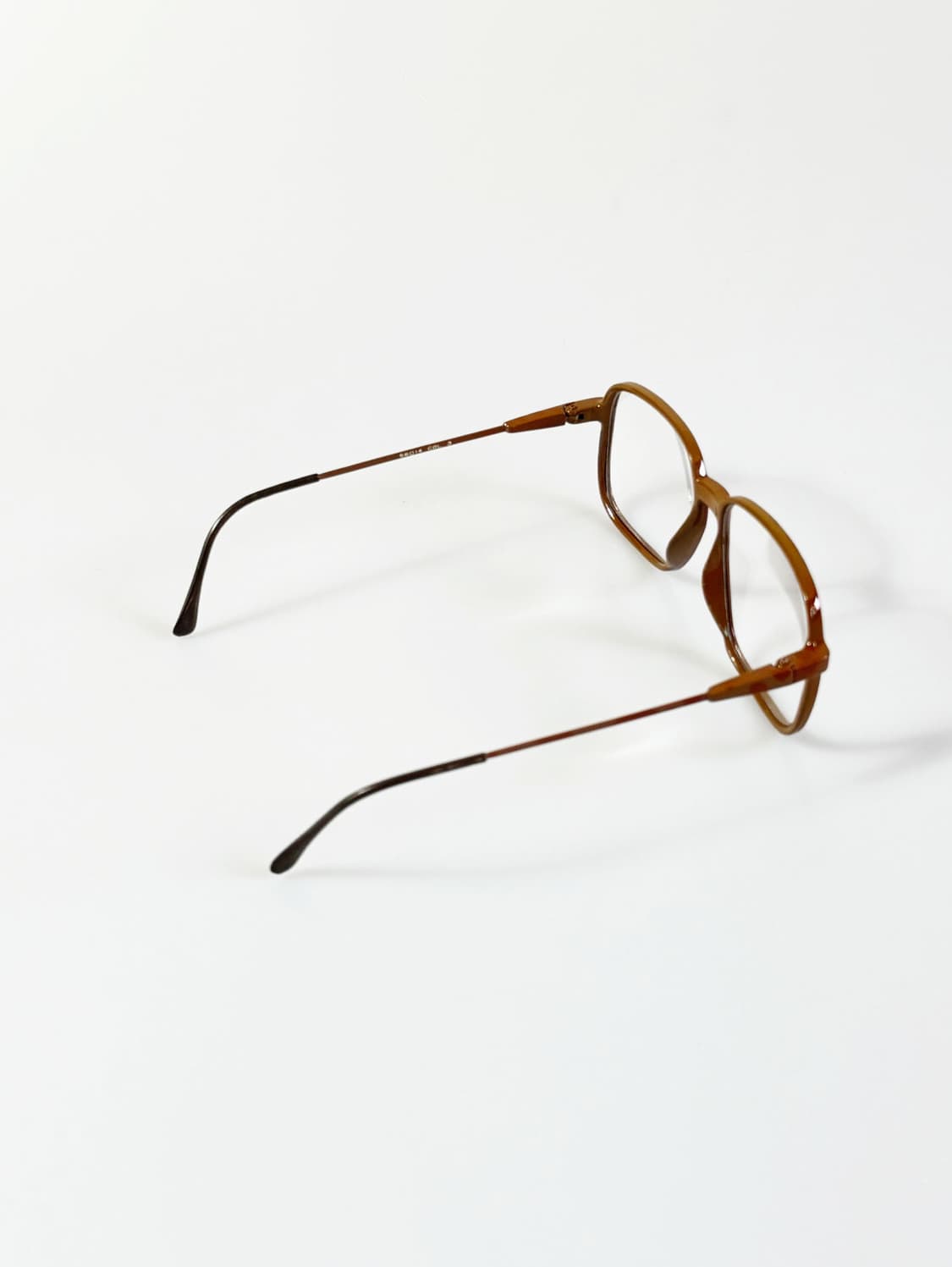 80s ALAN 브라운 뿔테 레트로 스퀘어 빈티지 안경 상품이미지5