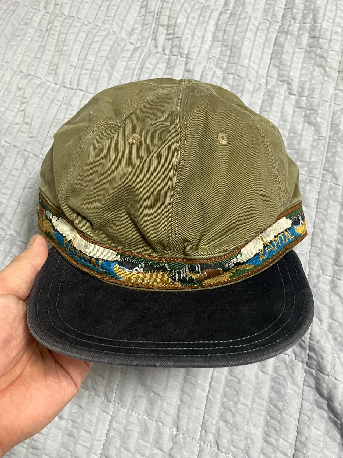 Kapital 캐피탈 무라치노 브림필드 캡 브라운블랙 상품이미지1