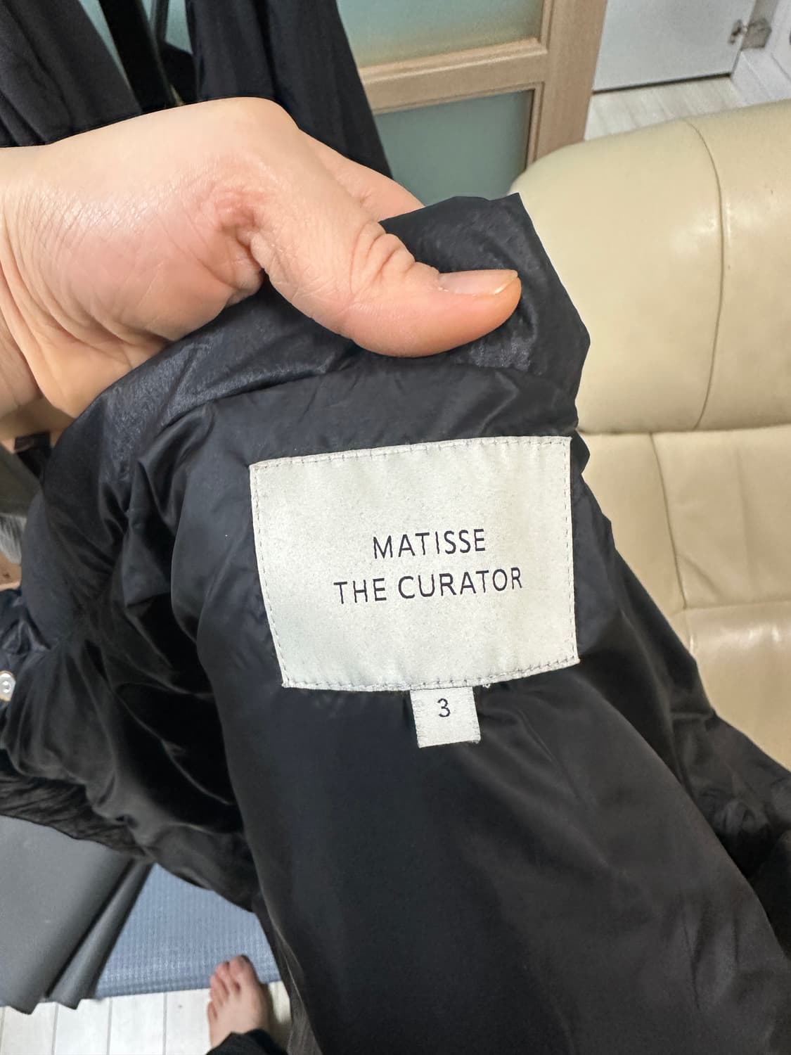 마티스더큐레이터 패딩 블랙 3사이즈 상품이미지3