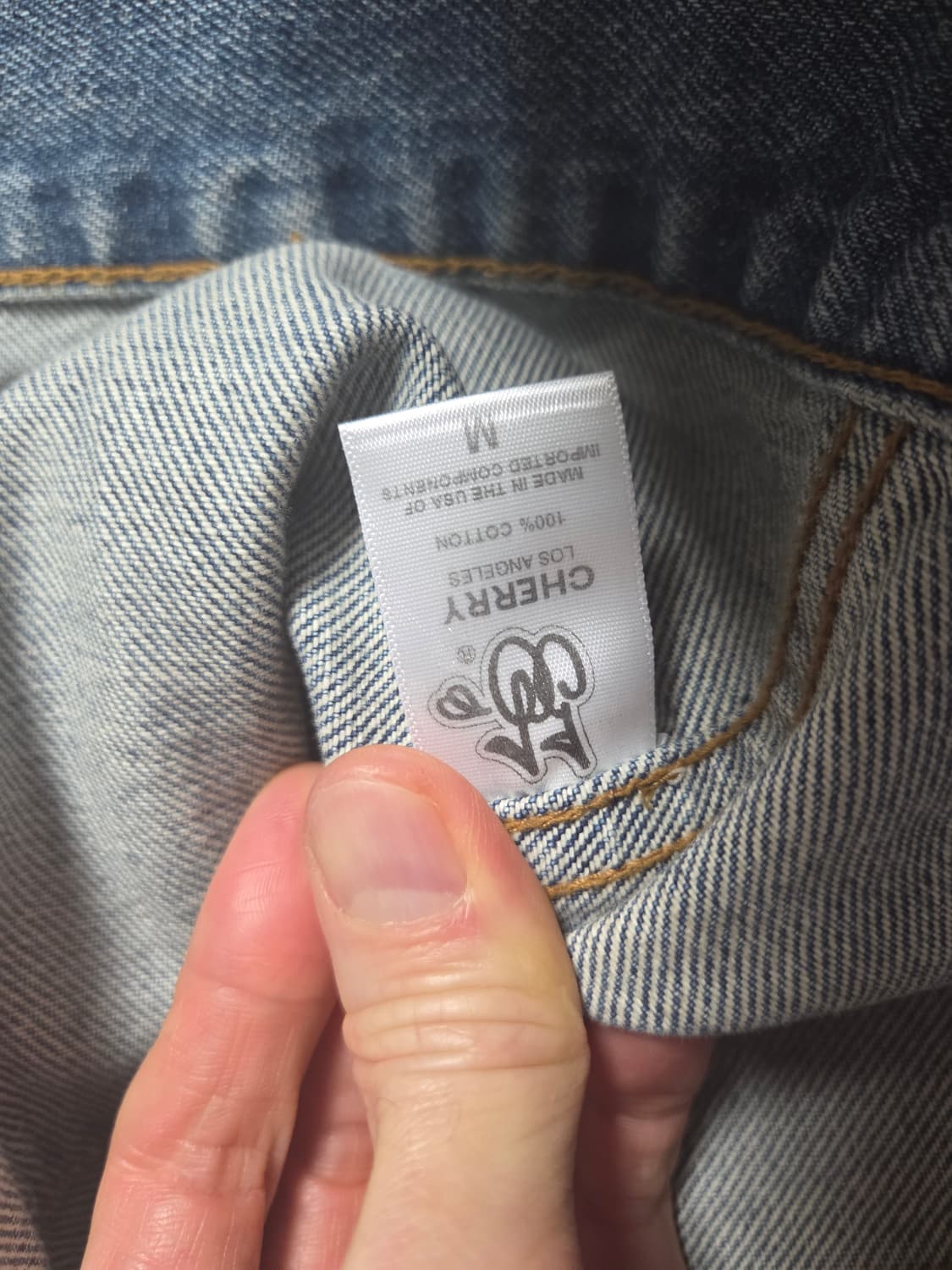 Cherry L.A. 페인팅 데님 트러커 자켓 상품이미지5