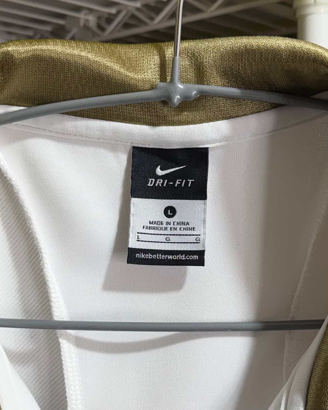 나이키 화이트 & 골드 져지 상품이미지6