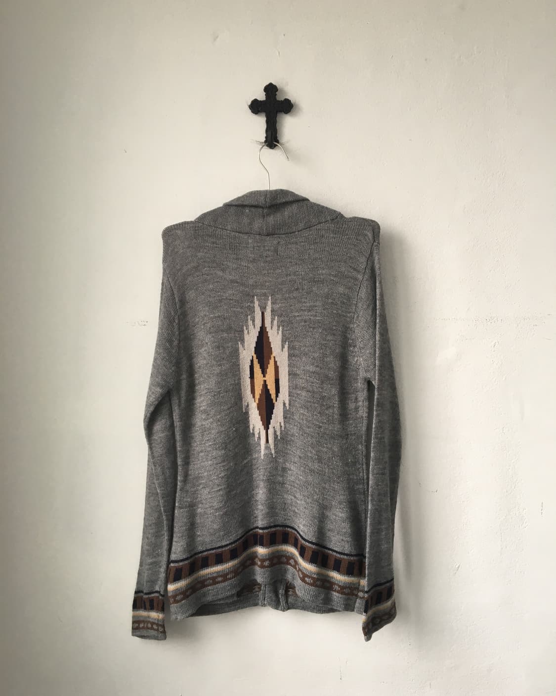 Navaho pattern knit cardigan 상품이미지3
