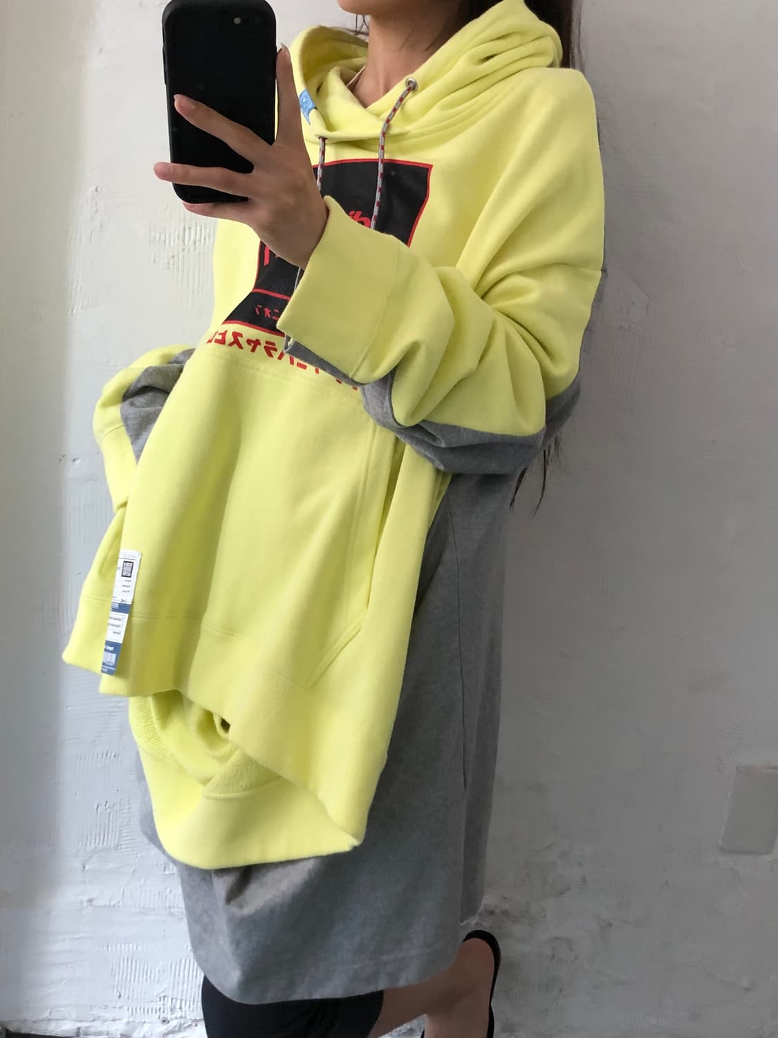 MIHARA YASUHIRO 미하라 야스히로 옐로우 더블 프론트 후디  상품이미지1