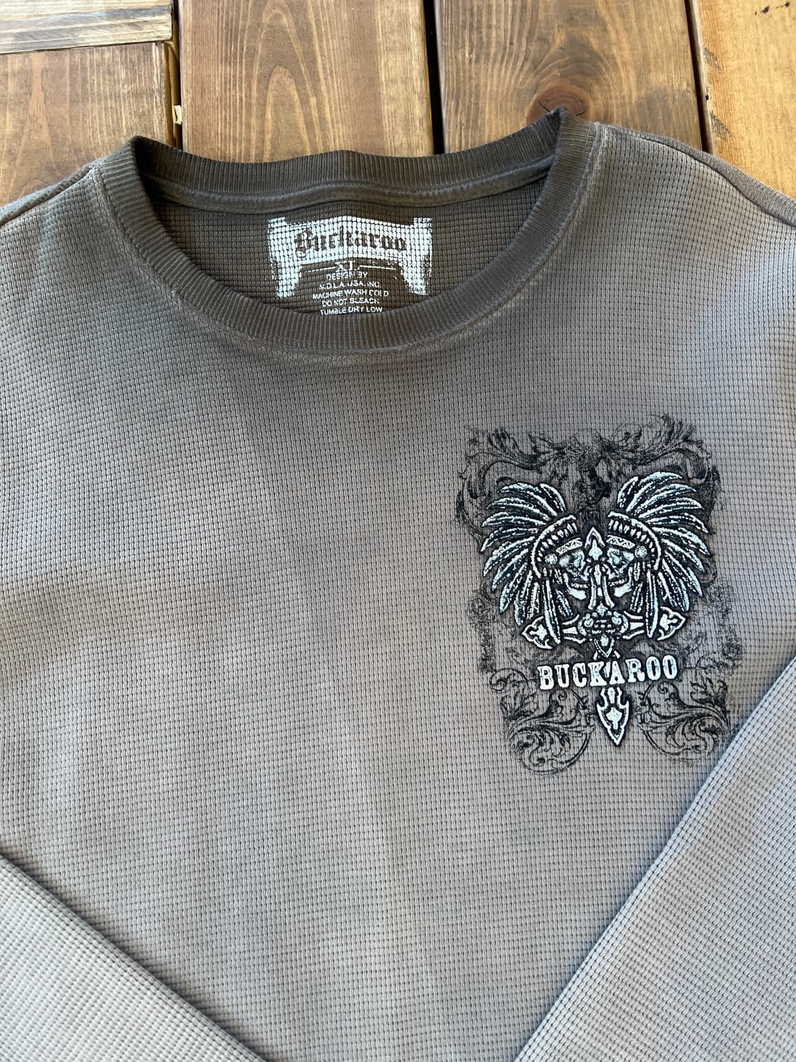 Buckaroo 브라운 패치 니트 상품이미지9