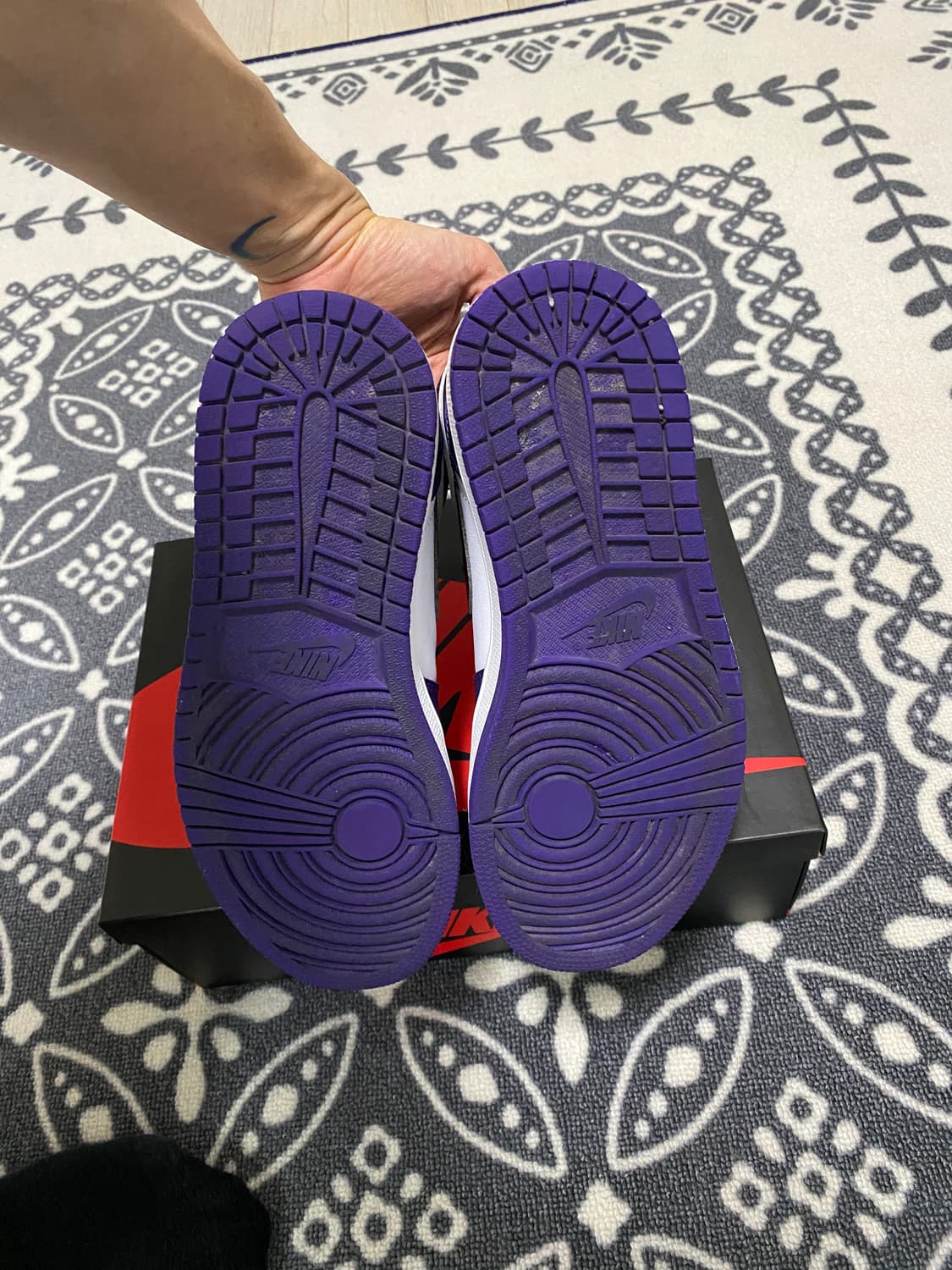 (255)조던1하이 코트퍼플 상품이미지5