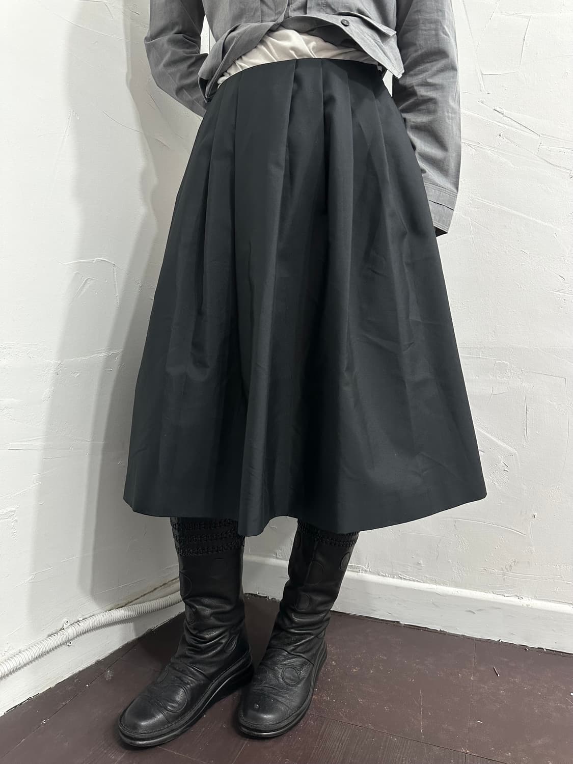 non-sens pleats midi skirt 상품이미지2