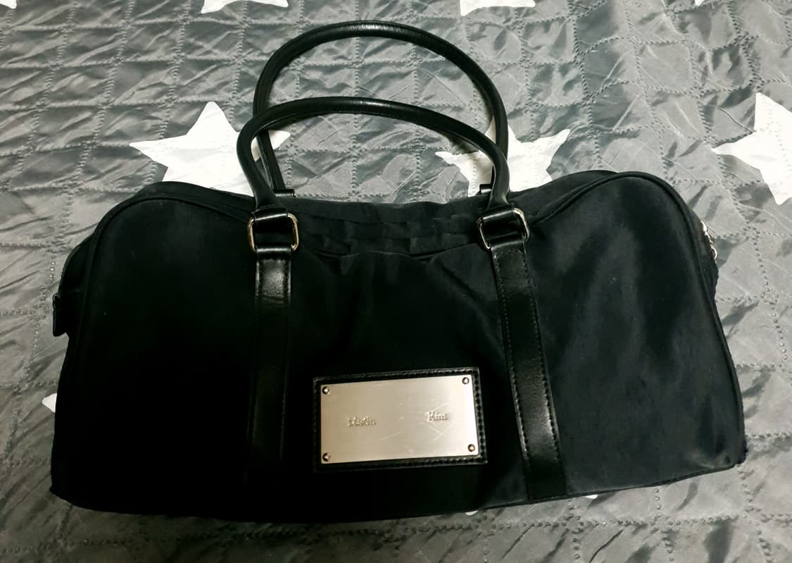 마뗑킴 나일론 은장 스포티 도트 숄더백 블랙 상품이미지1