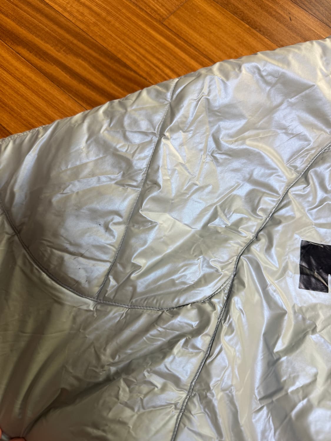 미스치프 패딩 리버시블 자켓 iridescent sky blue/iron 상품이미지6