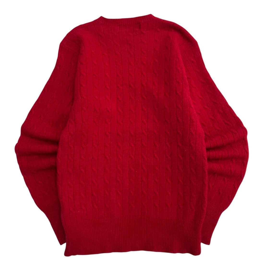 폴로 랄프로렌 네이비포니 레드 꽈배기 앙고라 니트 90 상품이미지3