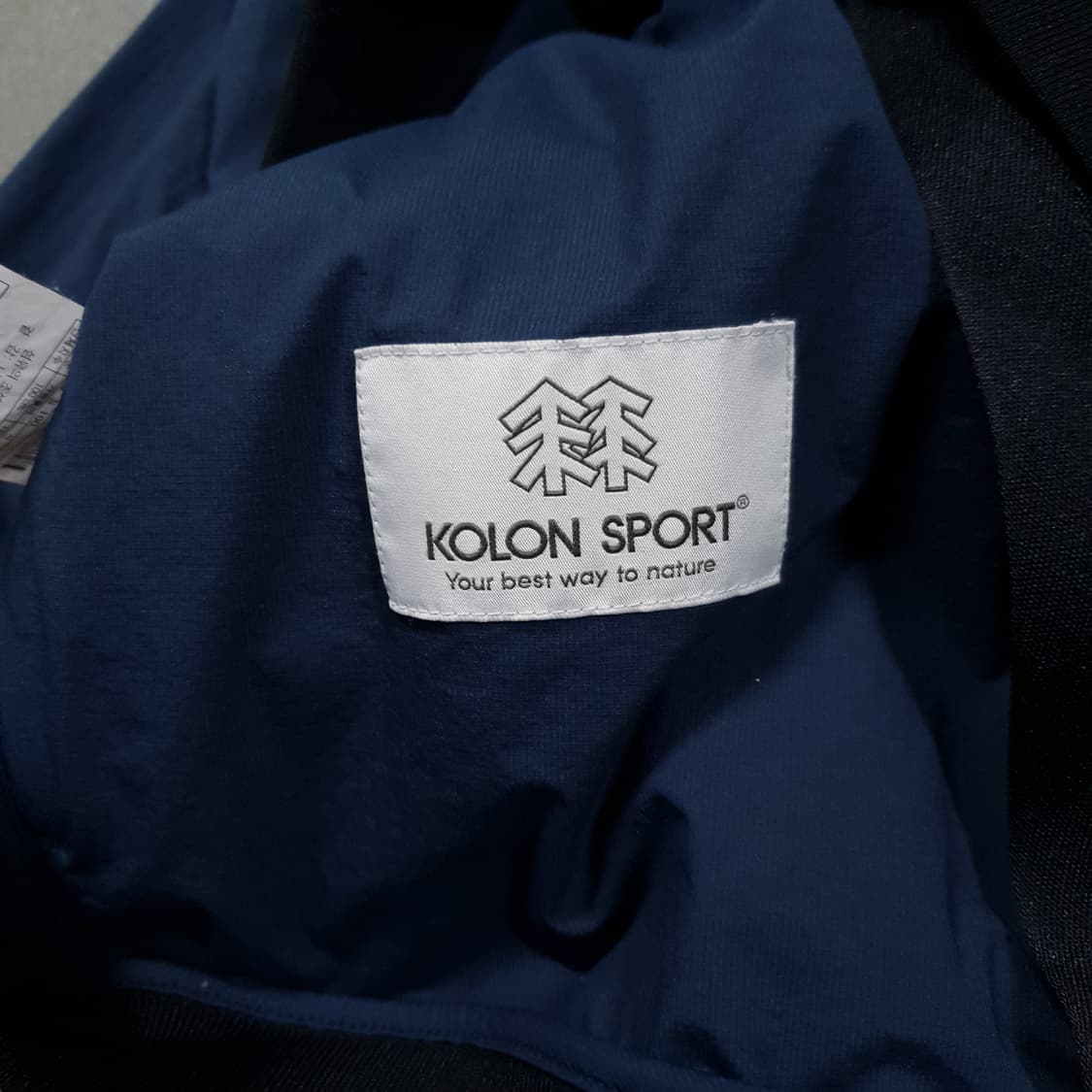 L (100) 코오롱스포츠 신형 22ss 경량 보머 블루종 자켓 네이비 상품이미지6