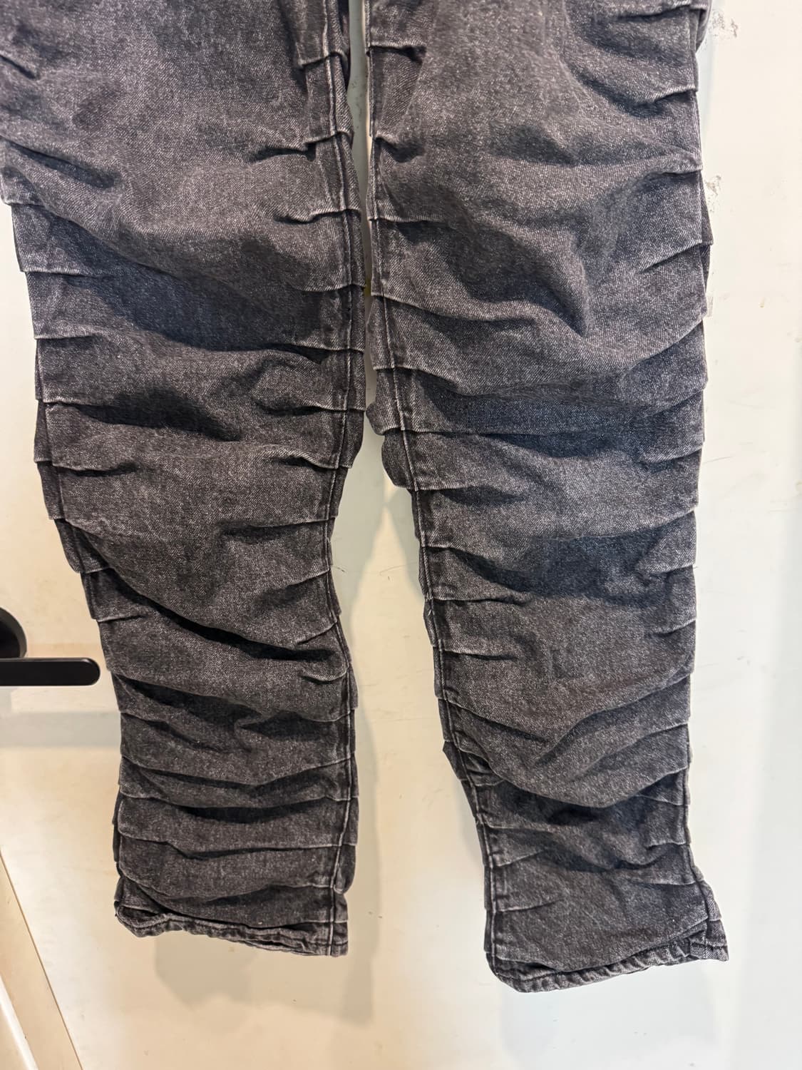 노매뉴얼 T.W 데님 팬츠 워시드블랙 상품이미지6