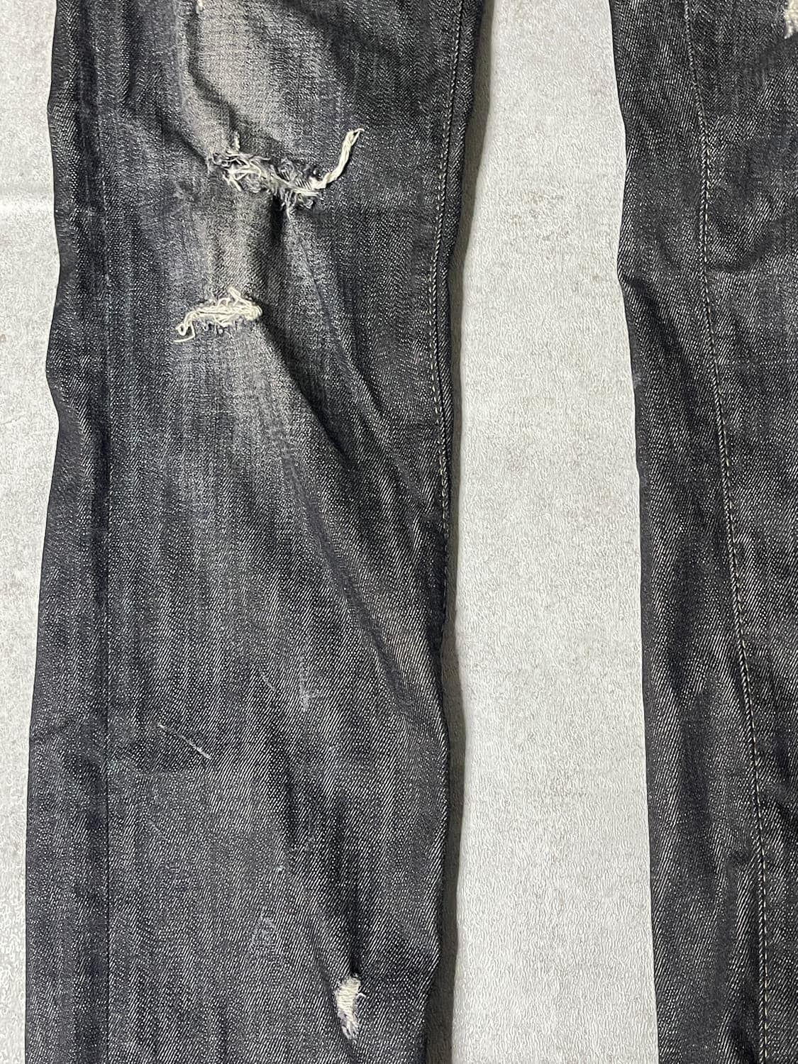 grey washing cutting jean 상품이미지3