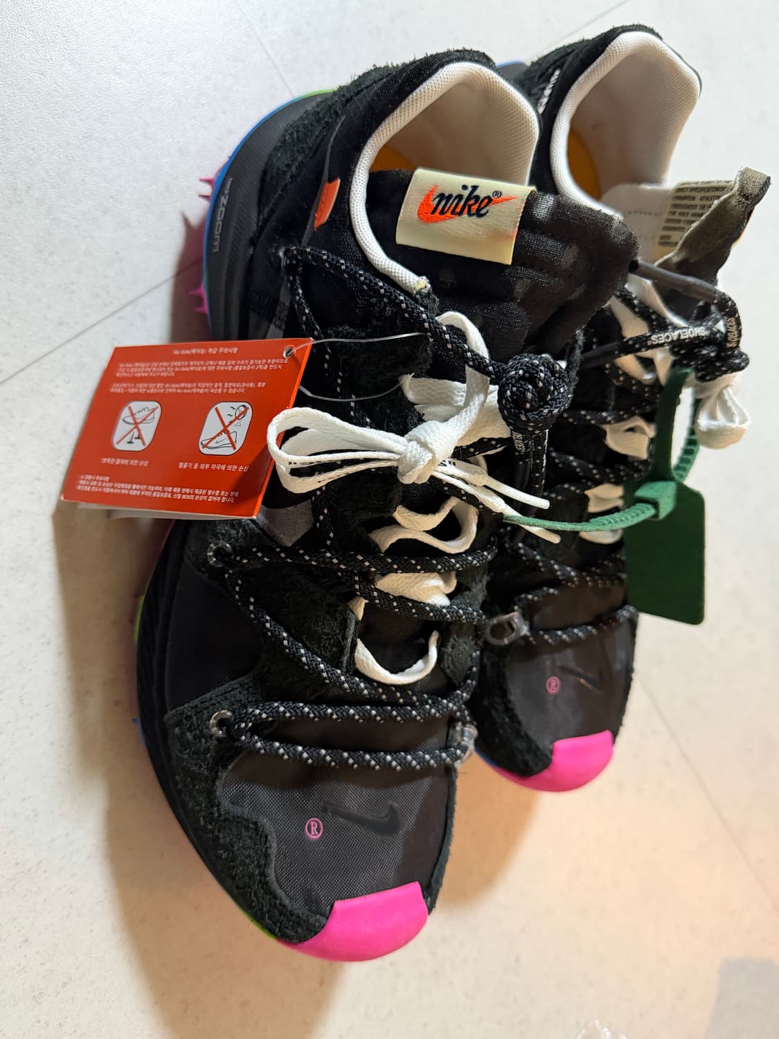 나이키 오프화이트 줌 테라 카이거 블랙핑크 280 상품이미지3