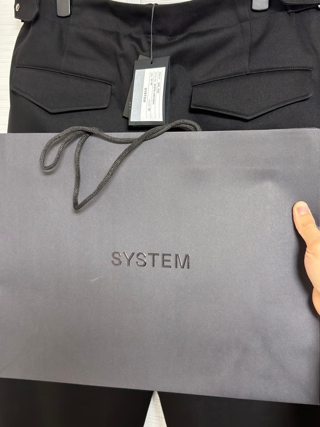 시스템옴므 투턱 버클 스트랩 캐주얼 핏 팬츠 82 상품이미지7