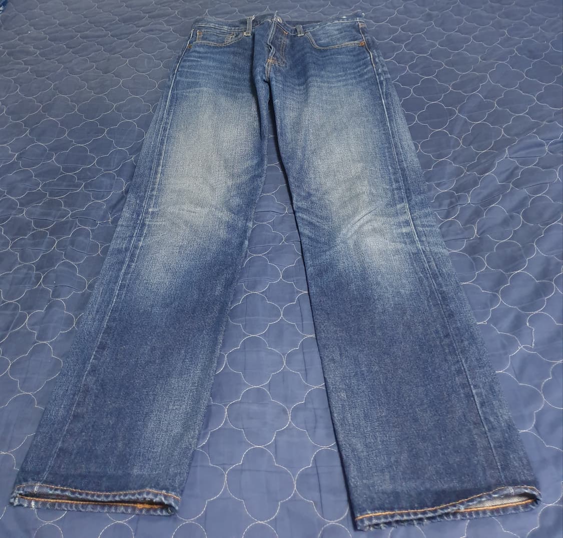 리바이스 501 1993 프리미엄 스트레이트 워싱 셀비지 데님진(32) 상품이미지2