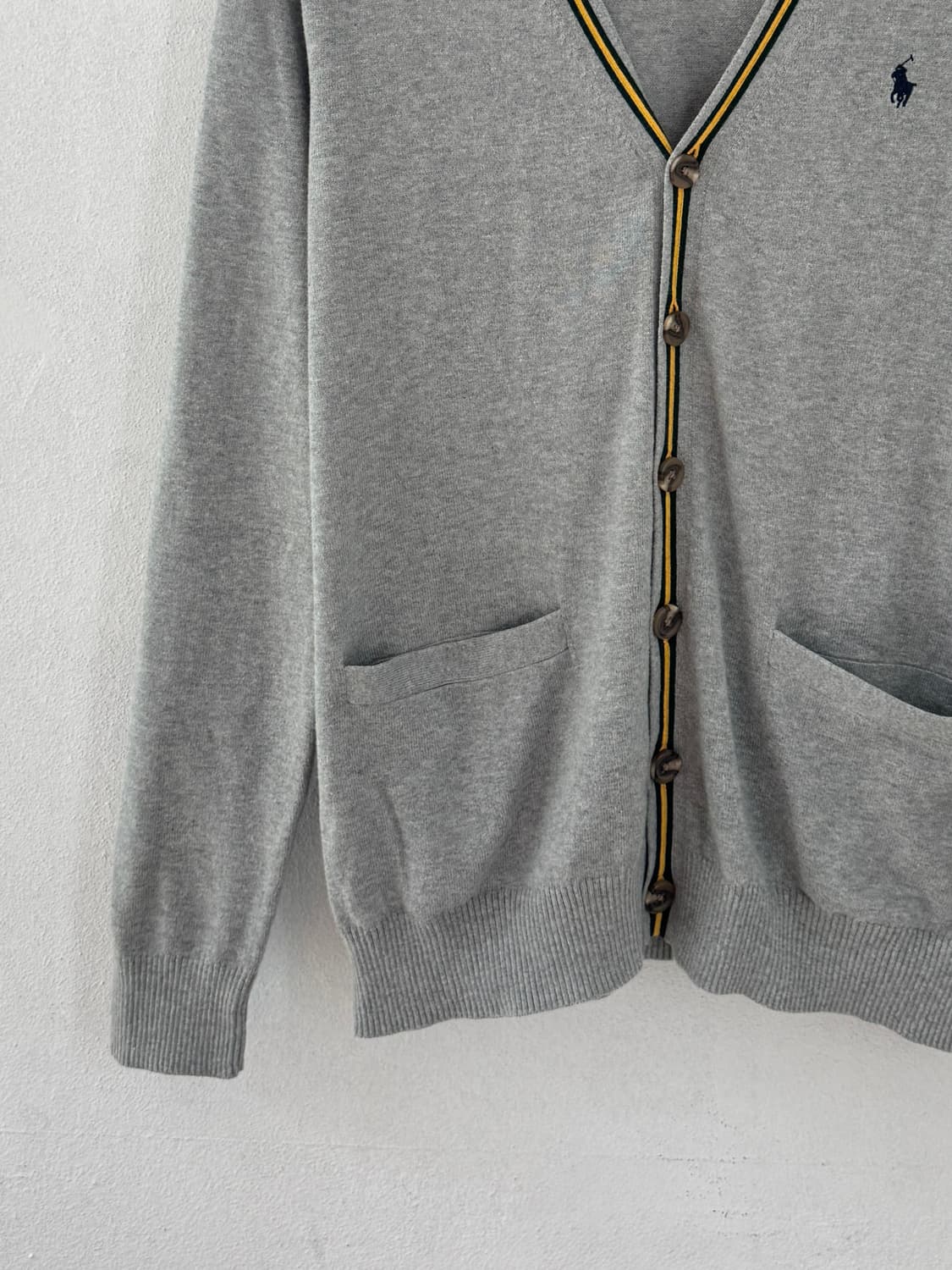 폴로 그레이 가디건 QR 신형 상품이미지3