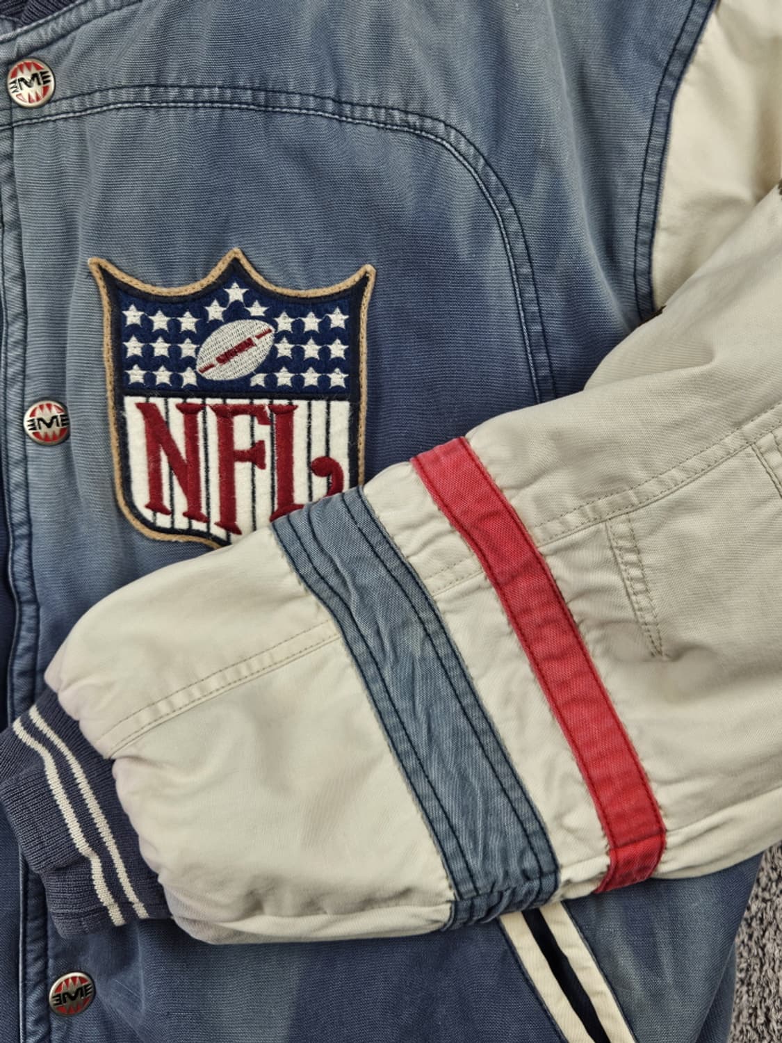 MIRAGE NFL 배색 봄버 바시티 자켓 ( L ) / 9925 상품이미지7