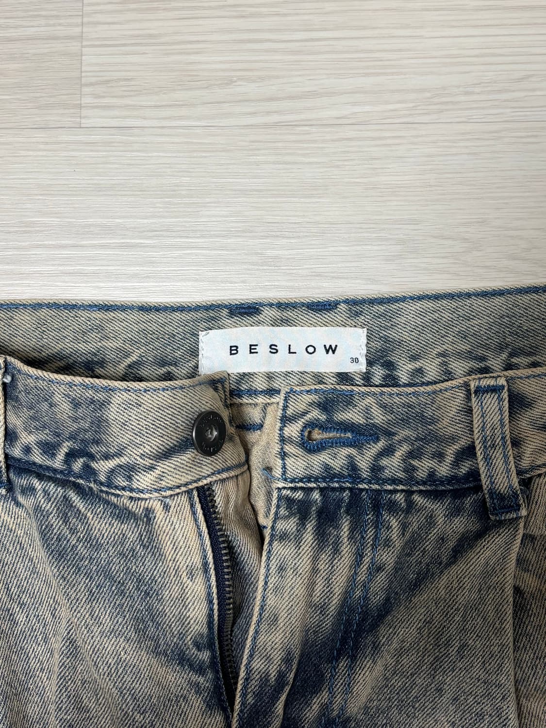 비슬로우 샌드 워시드 투턱 팬츠 상품이미지3