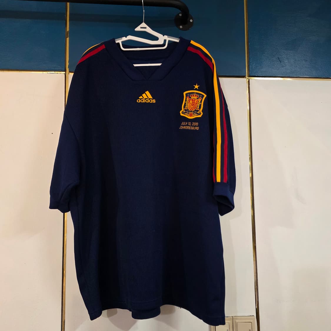 아디다스 축구 와플 반팔 스페인 유니폼 아이콘 저지 HE8910 XL 상품이미지1