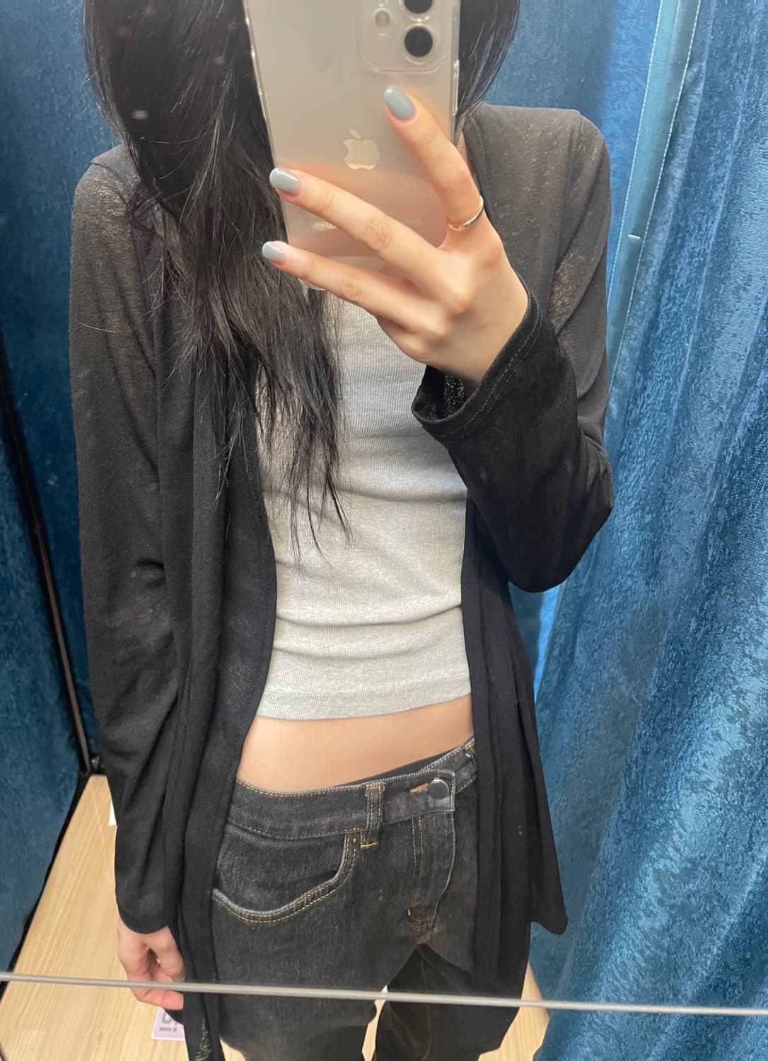 Vintage cardigan Black 상품이미지2