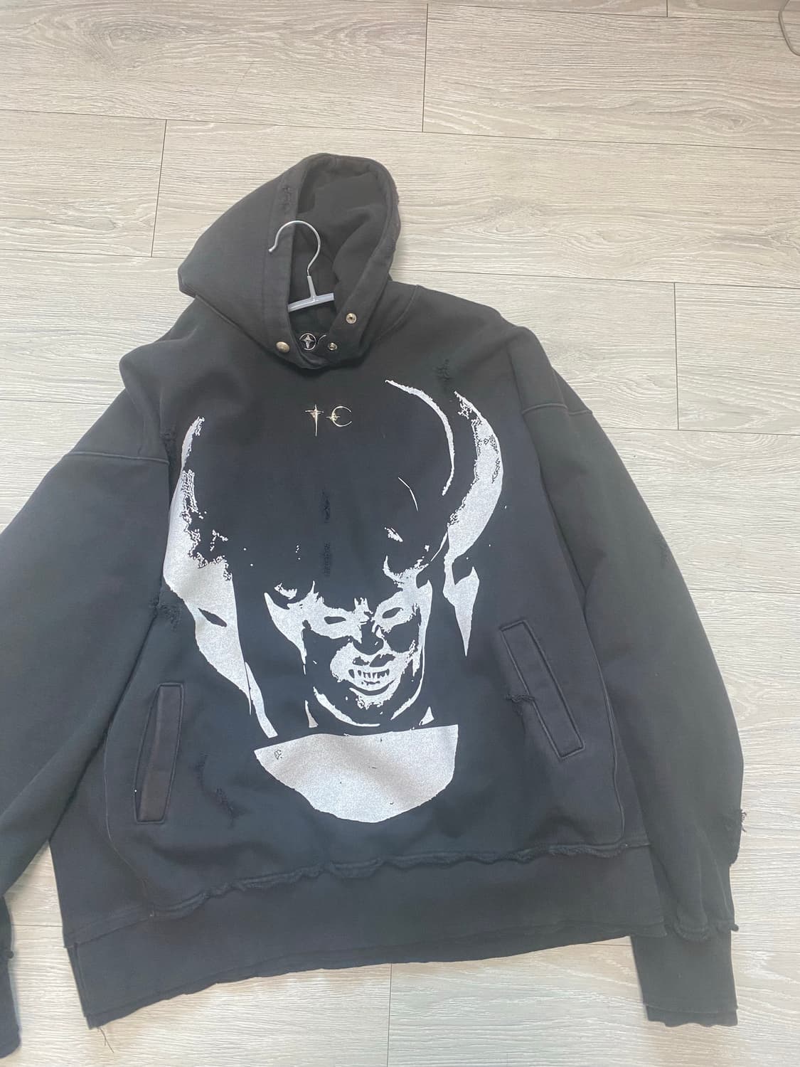 (3)떠그클럽 사탄후드 블랙 상품이미지1