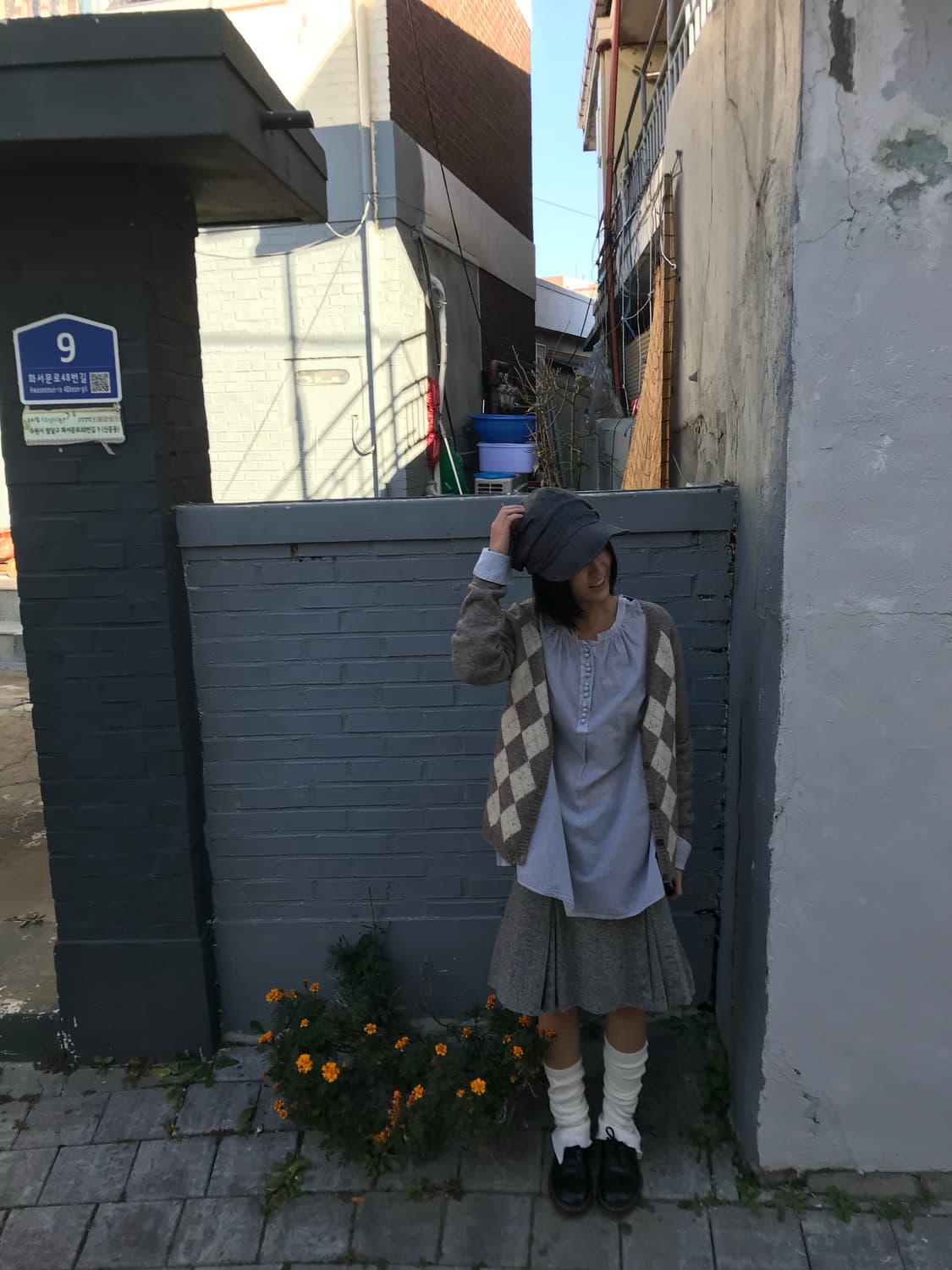 vintage argyle cardigan 상품이미지7