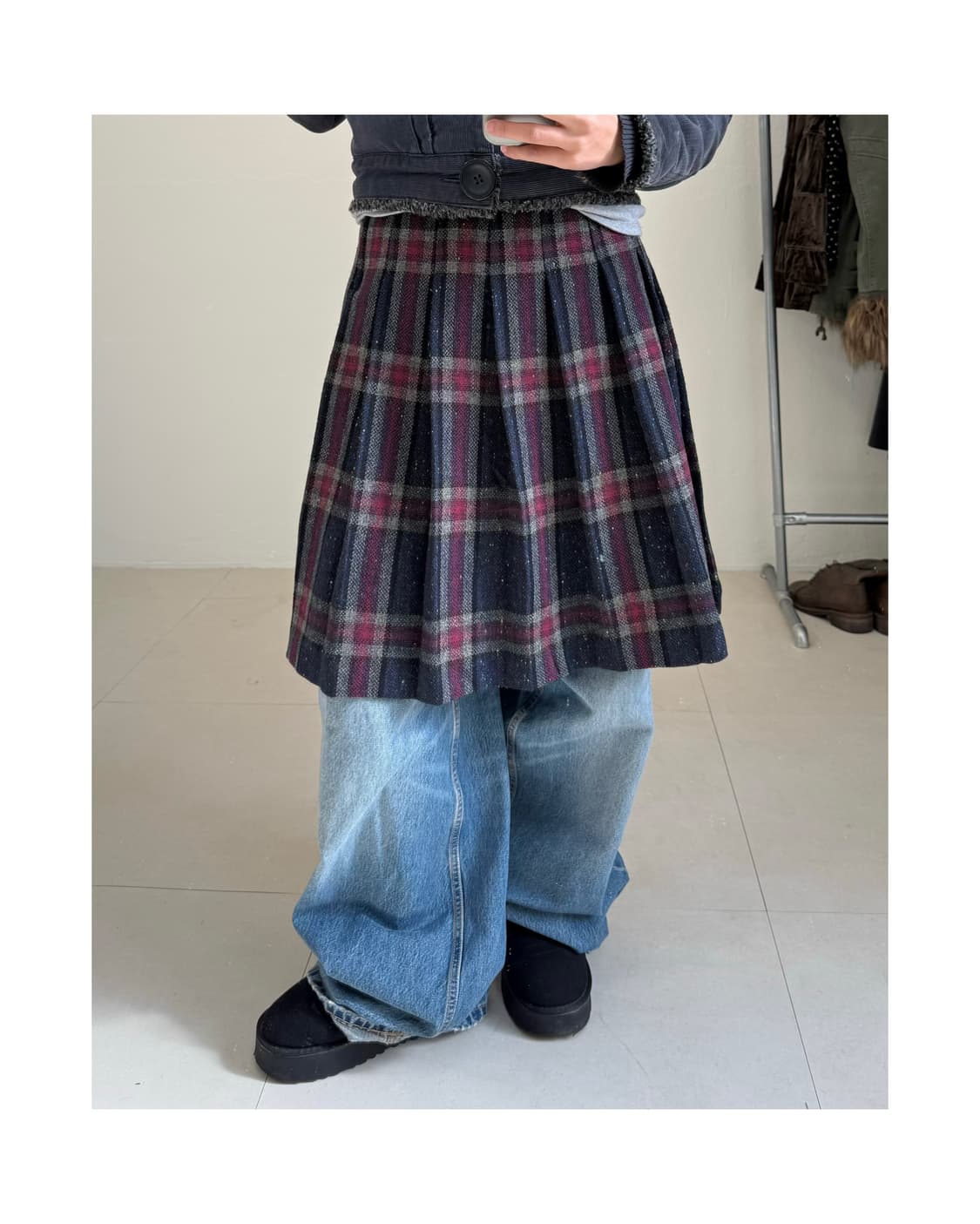 빈티지 울 스커트 상품이미지1