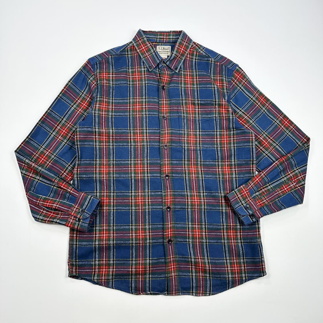 90s L.L.Bean 엘엘빈 플란넬 체크셔츠 M 상품이미지1
