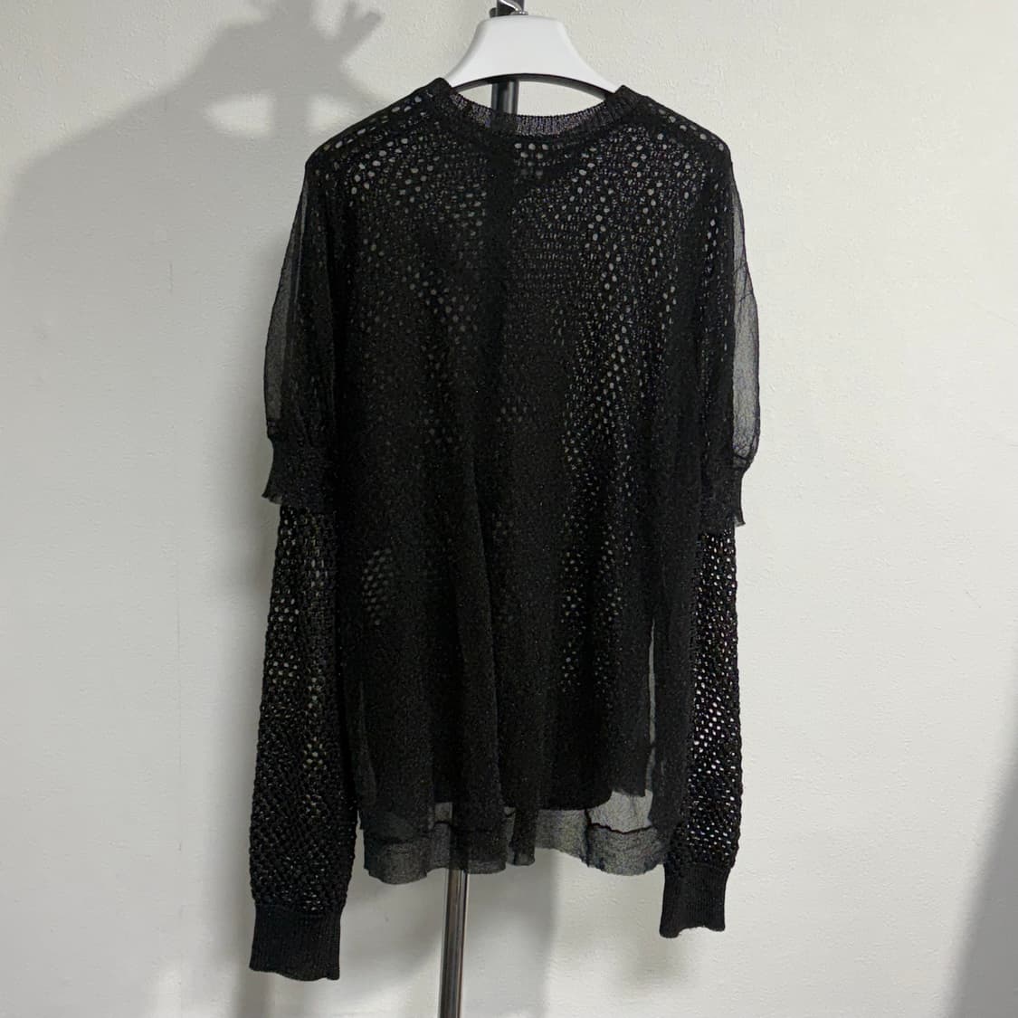 23aw 느와케이니노미야 꼼데가르송 튤레이어드 스웨터 s 상품이미지2