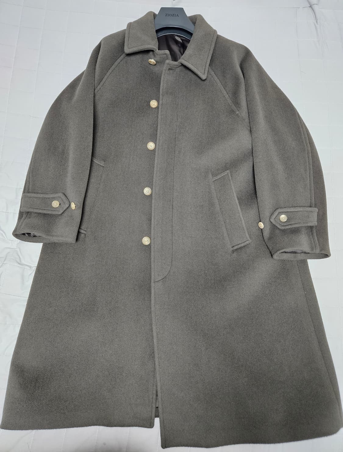 24fw 브라운야드 발마칸 코트 올리브그레이 3사이즈 상품이미지1