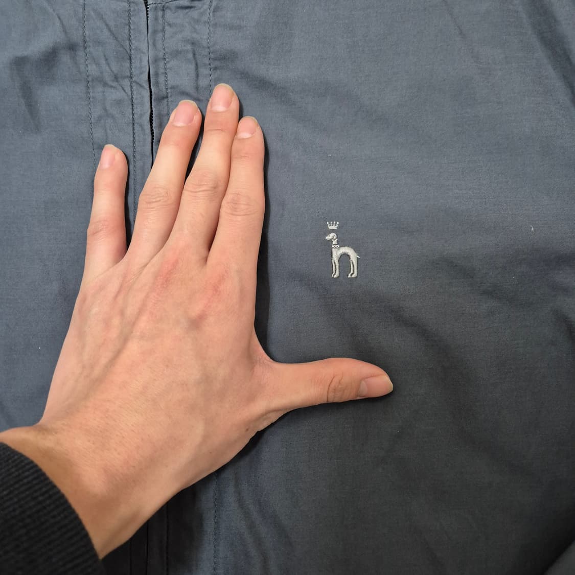 헤지스 자수로고 바람막이 집업자켓 상품이미지4