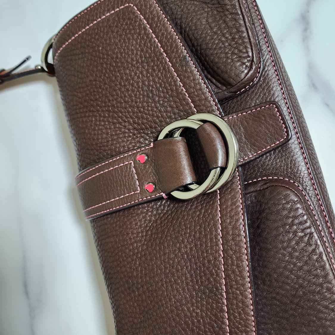 ##희귀템) 코치 레더 숄더백 상품이미지4