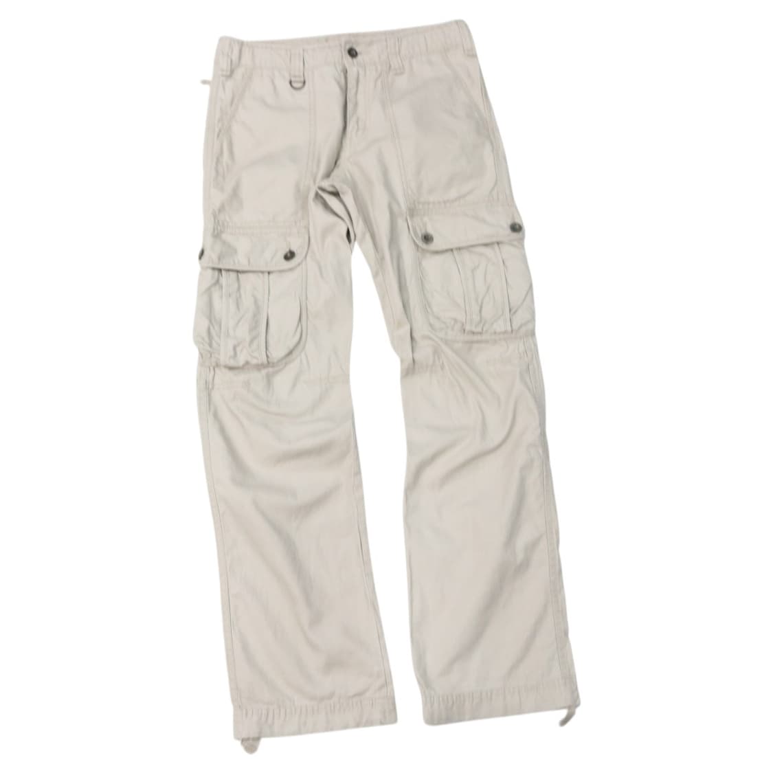 빈티지 베이지 멀티 포켓 스트링 카고 팬츠 상품이미지1