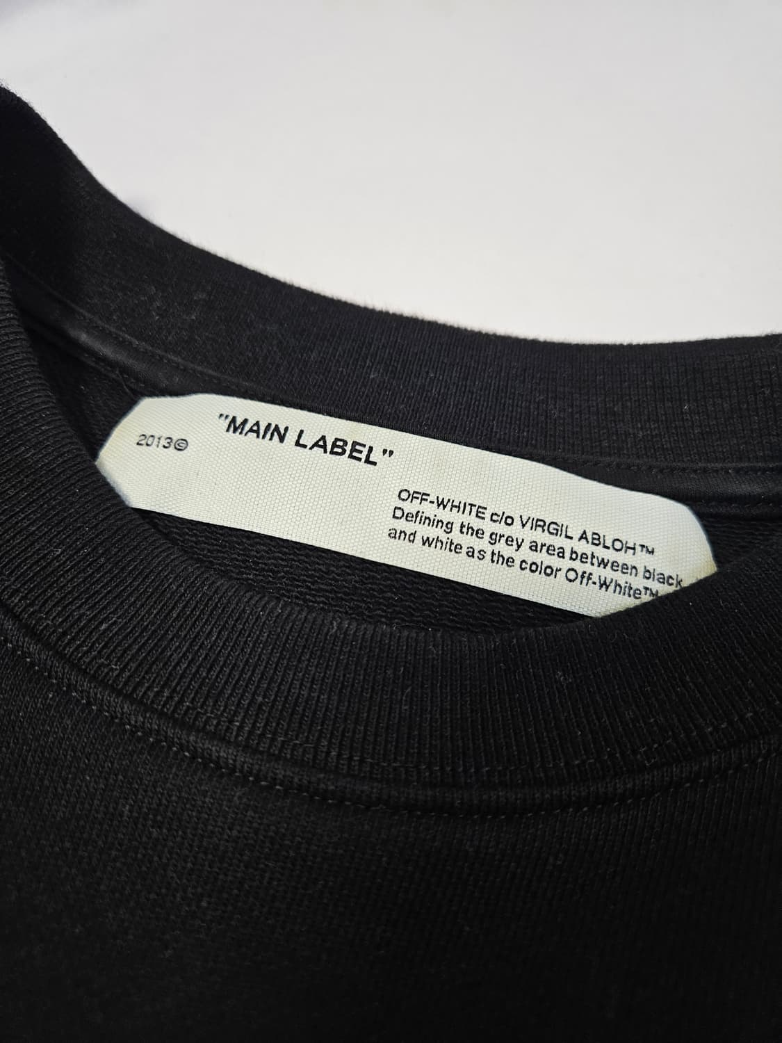 오프화이트 그린트리 자수 크롭 맨투맨 스웻셔츠 S 상품이미지3