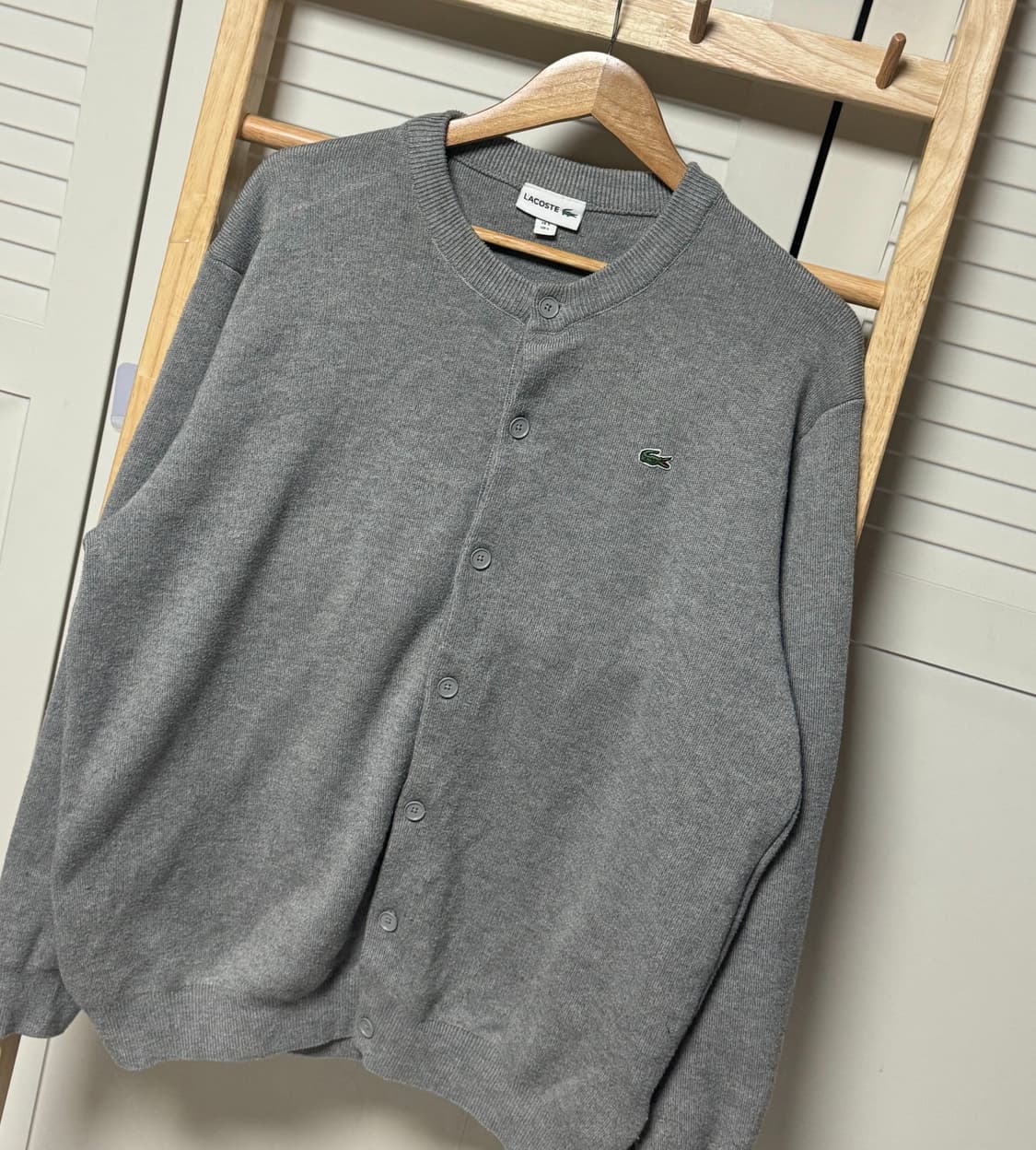 라코스테 라운드넥 니트 가디건 상품이미지2