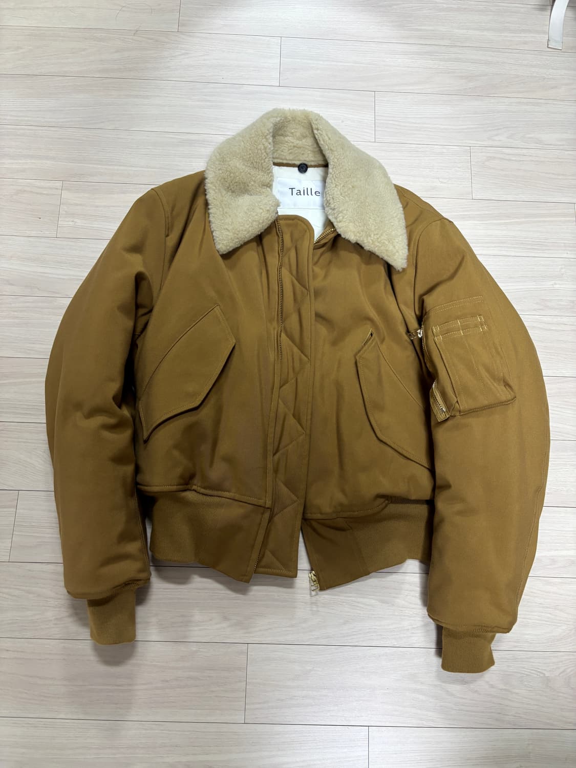 타일레 23fw 시어링 숏파카 카멜 1사이즈 상품이미지1