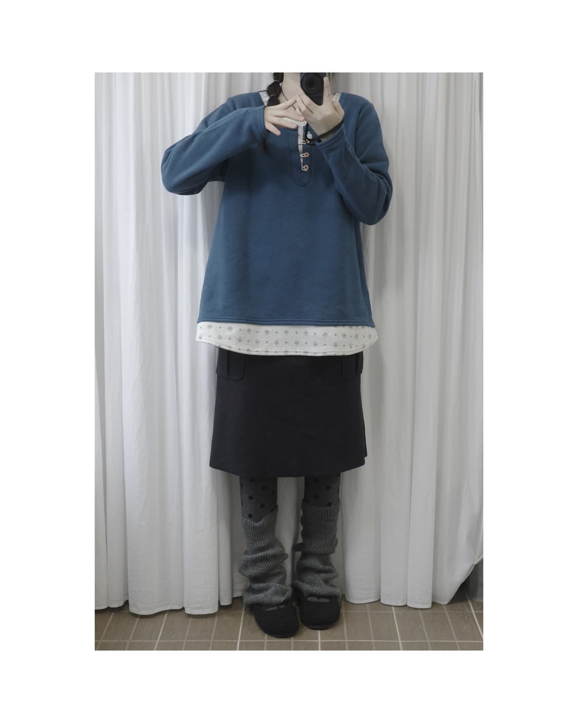 Blue Ethnic Layered Top 상품이미지5