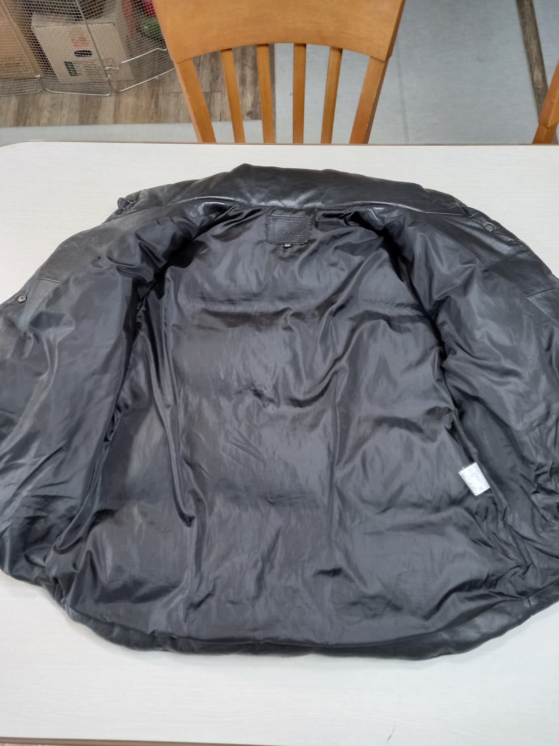 S85 ROBO 양가죽 구스다운 숏패딩 블랙 S-210 상품이미지5