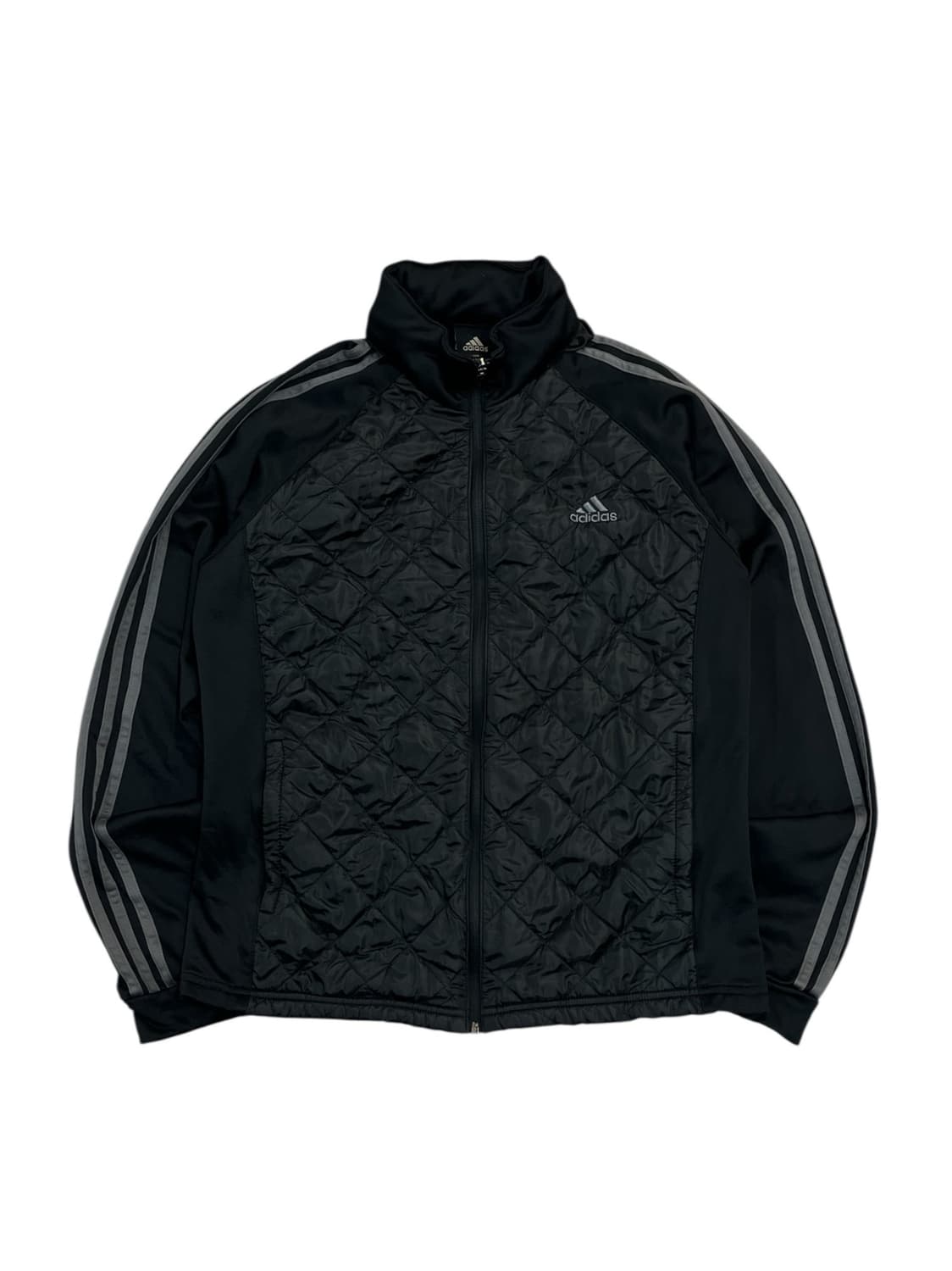 아디다스 퀄팅 기모 져지 블랙 105 #csz2194 상품이미지3