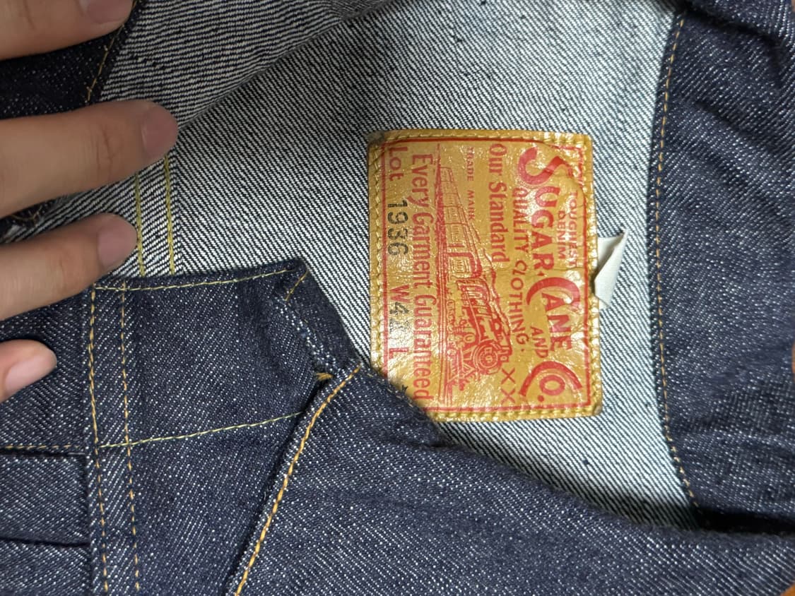 슈가케인 1936 1세대 데님자켓 미사용 상품이미지2