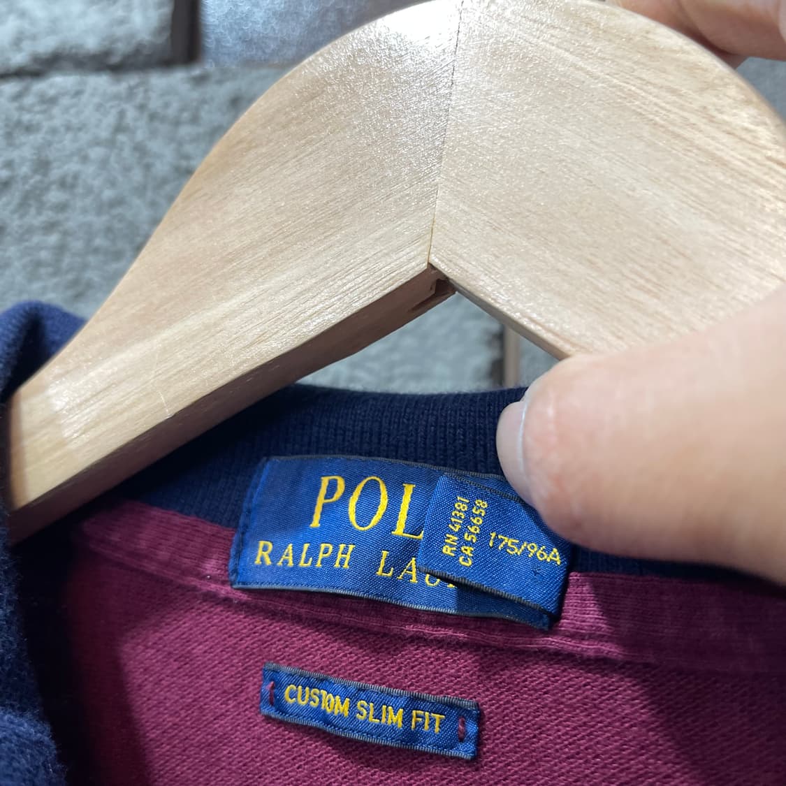 폴로 랄프로렌 버건디 빅포니 카라 티셔츠 상품이미지6