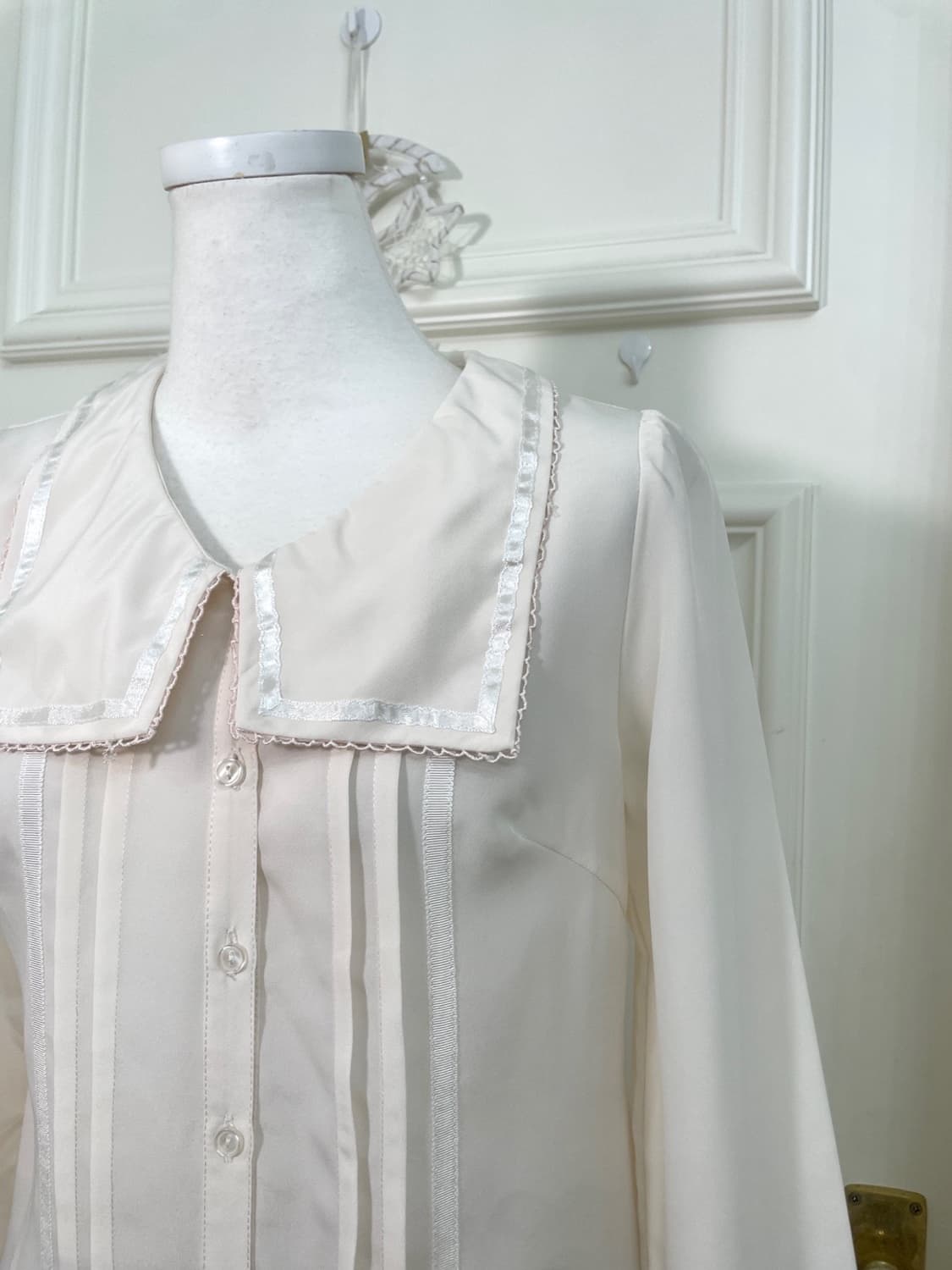 ivory collar bow point blouse 상품이미지10